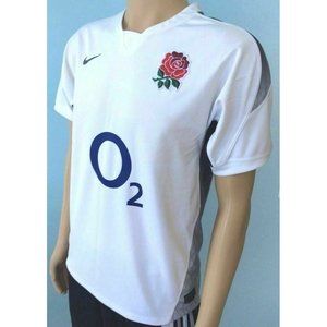 Mens Nike Rugbeia Floreat Ubique Rugby Rose England Size S Athletic Top Logo